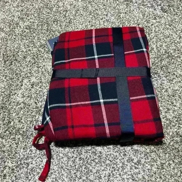 $70 Nautica Men's Red Blue Plaid Shirt Pants Lounge Pajama Set Sleepwear Size XL - Picture 5 of 5